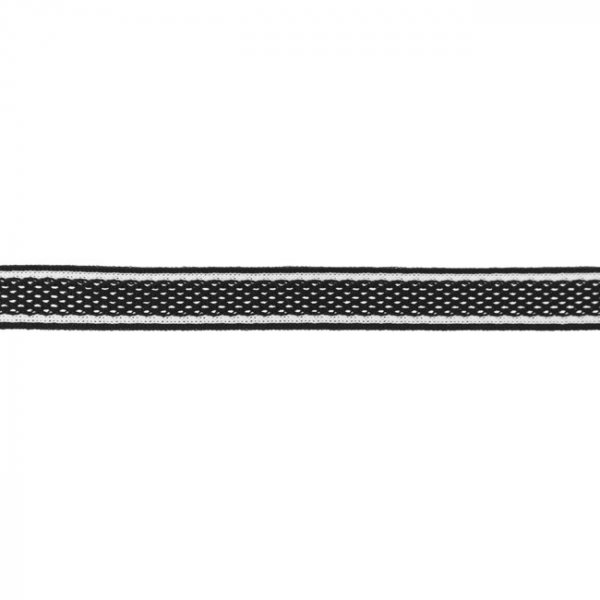 Stripes - Netz - unelastisch - 2 cm - schwarz